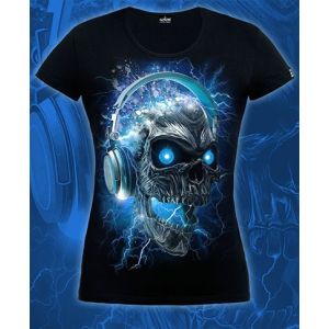 35-1820 Футболка   Электрический череп