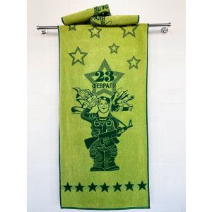 Полотенце махр.67*150 Воин