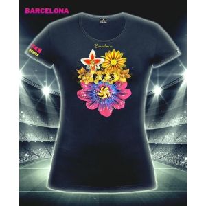 Футболка  Barcelona flowers