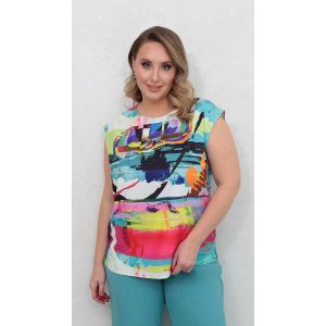 Блуза Б-574 мультиколор 59-51