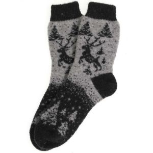 7631 Носки женские «Олень два цвета»