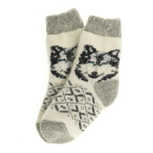 6684 Носки дет «Волк ромбы»