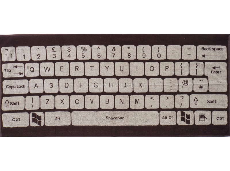 Полотенце махр.67*150 Клавиатура