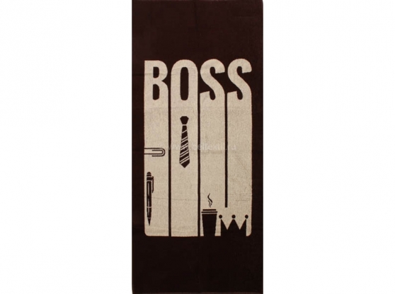 Полотенце махр.67*150 Boss галстук