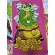 арт.НГ 3 Полотенце ваф. 34*60 Новогодние змеи