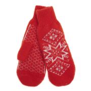 3461 Варежки жен «Ромбы и звезда» КРУГ