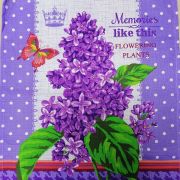 арт.017 Полотенце вафельное 46х60 Сирень