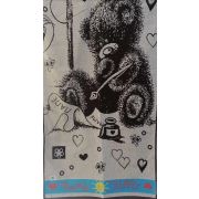 Полотенце махр.67*150 Маме-папе