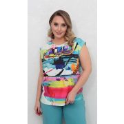 Блуза Б-574 мультиколор 59-51