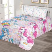 Покрывало стеганное поплин  Карусельки