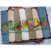 НМФ-7 Набор полот. микроф (7 шт. 33*60)  ФРУКТЫ