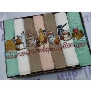 НМФ-12 Набор полот. микроф (7 шт. 33*60)  Кофе декупаж