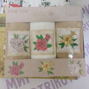 ТМФ-805 Набор полот микроф(3 шт. 33*60) Ретро цветы